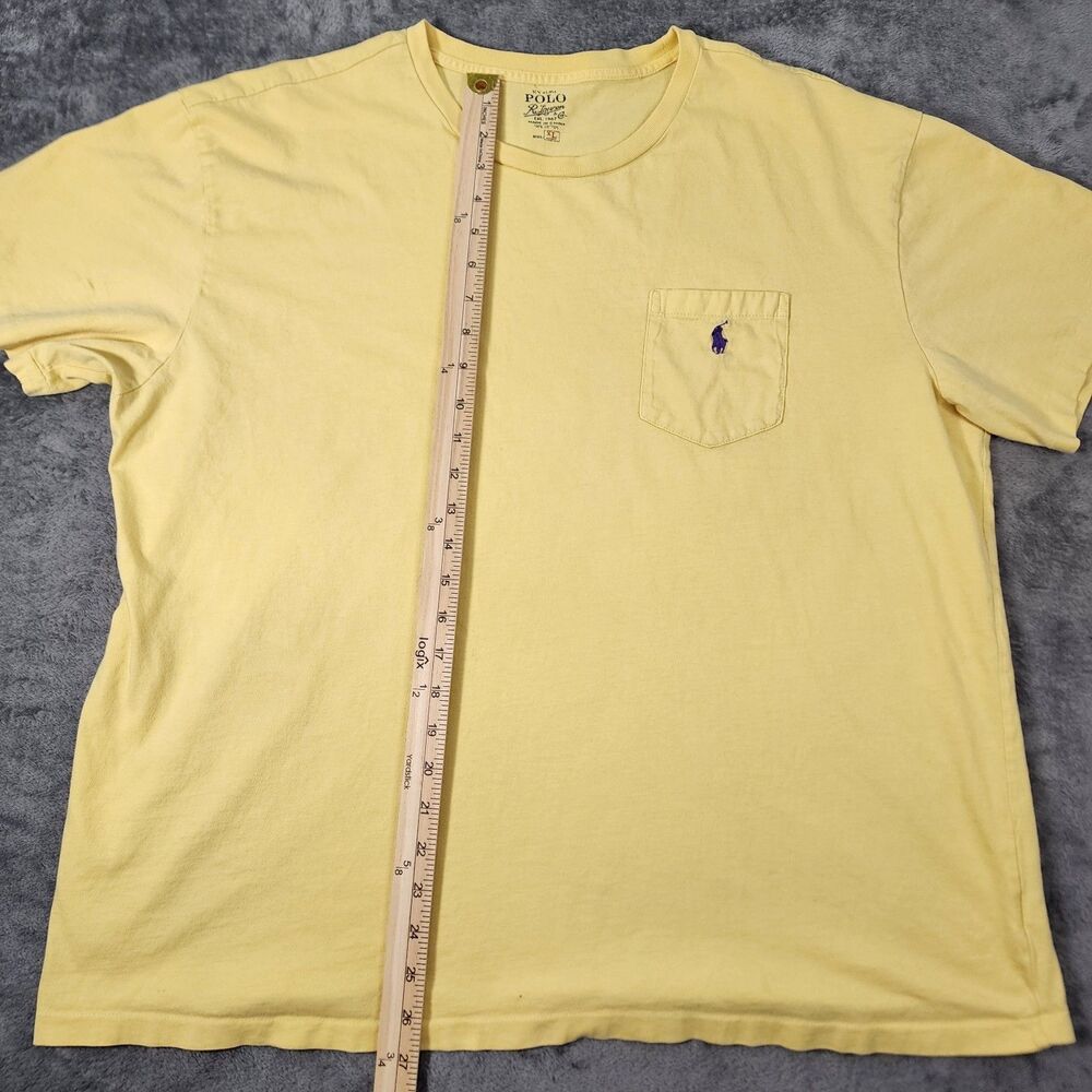 Polo Ralph Lauren Crewneck T Shirt Men's XL Classic Fit Blue Pony Logo Pocket - Picture 5 of 10